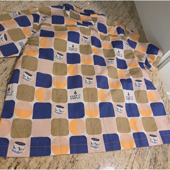 New! Jack & Sage Women’s L Retro Picnic Camp Shirt Keep It Simple Coffee Mug - Picture 13 of 14